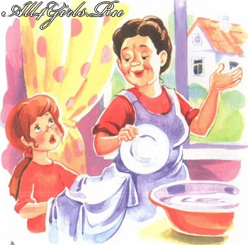 Сын не дал маме помыть посуду