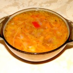 Фасолевый суп с тыквой