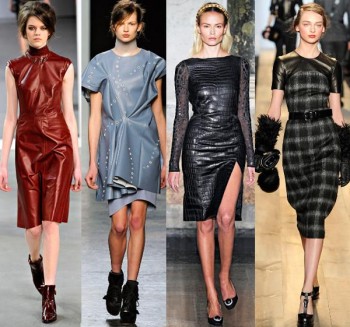 Новомодный тренд — кожаные платья позволяют примерить на себя роль женщины-вамп