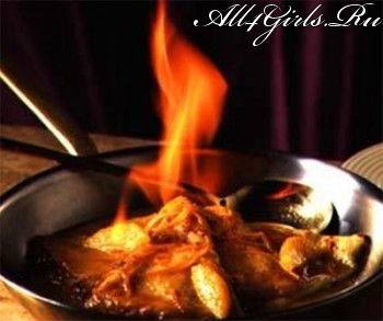 В «огне» рекомендуется подавать мясные горячие блюда 